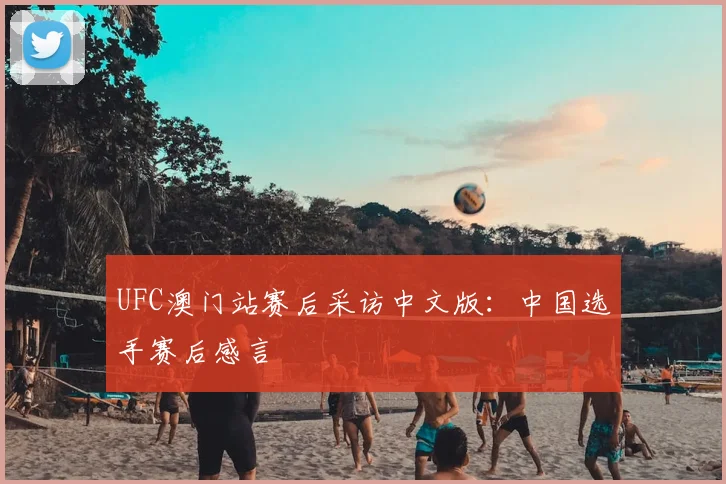 UFC澳门站赛后采访中文版：中国选手赛后感言